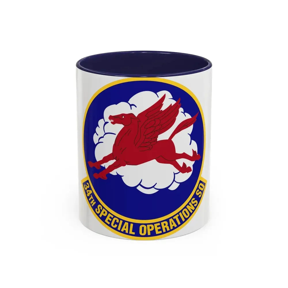 34th Special Operations Squadron (U.S. Air Force) Accent Coffee Mug 11oz Navy - Go Mug Yourself