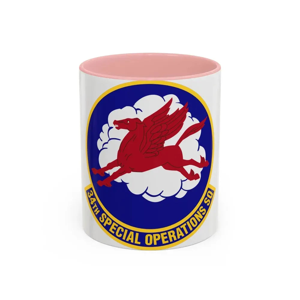 34th Special Operations Squadron (U.S. Air Force) Accent Coffee Mug 11oz Pink - Go Mug Yourself