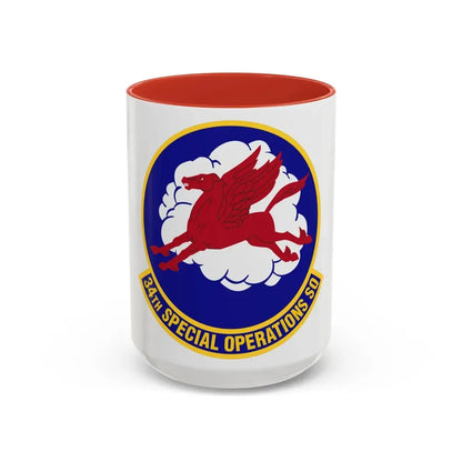 34th Special Operations Squadron (U.S. Air Force) Accent Coffee Mug 15oz Red - Go Mug Yourself