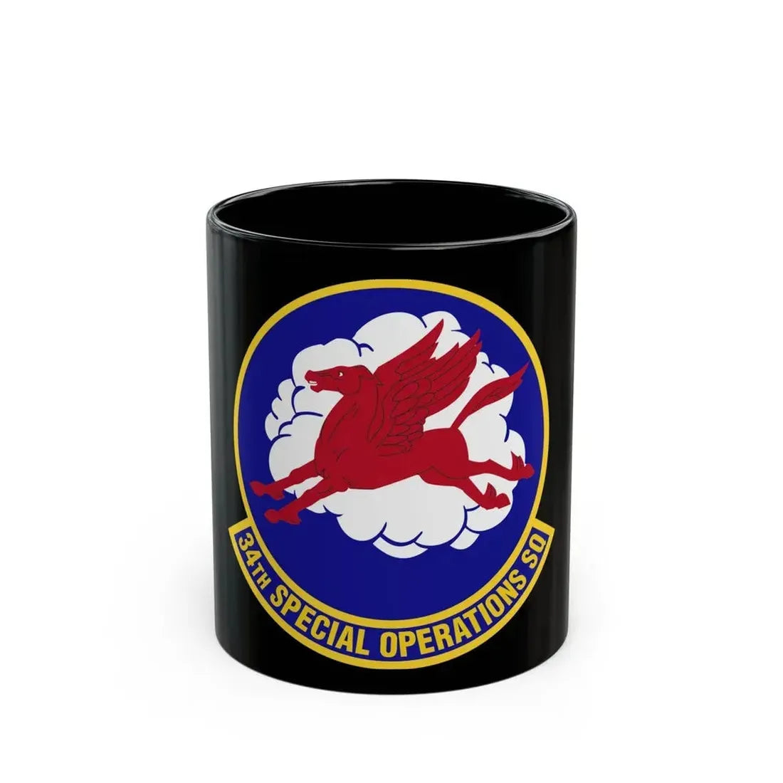 34th Special Operations Squadron (U.S. Air Force) Black Coffee Mug 11oz - Go Mug Yourself