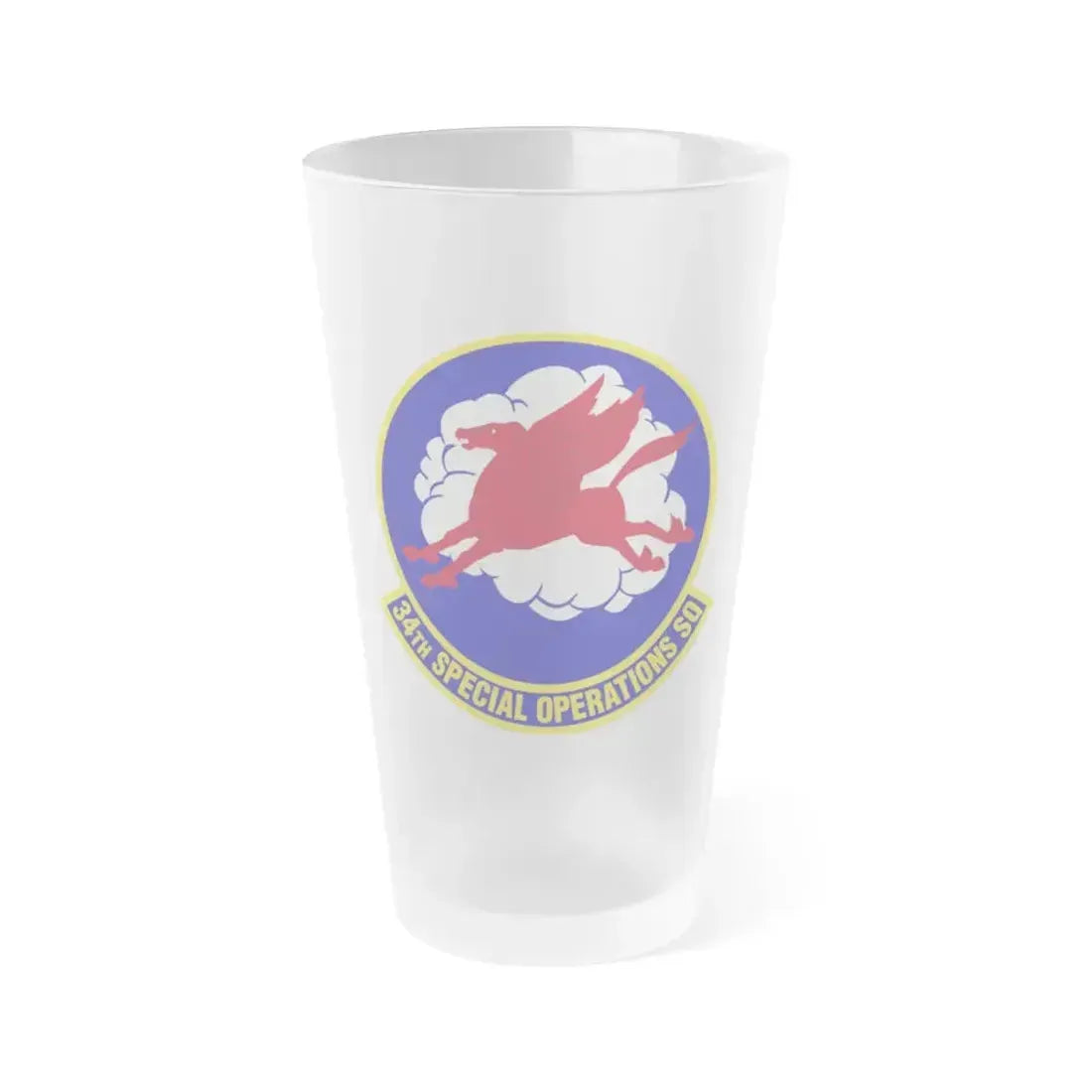 34th Special Operations Squadron (U.S. Air Force) Frosted Pint Glass 16oz 16oz Frosted - Go Mug Yourself