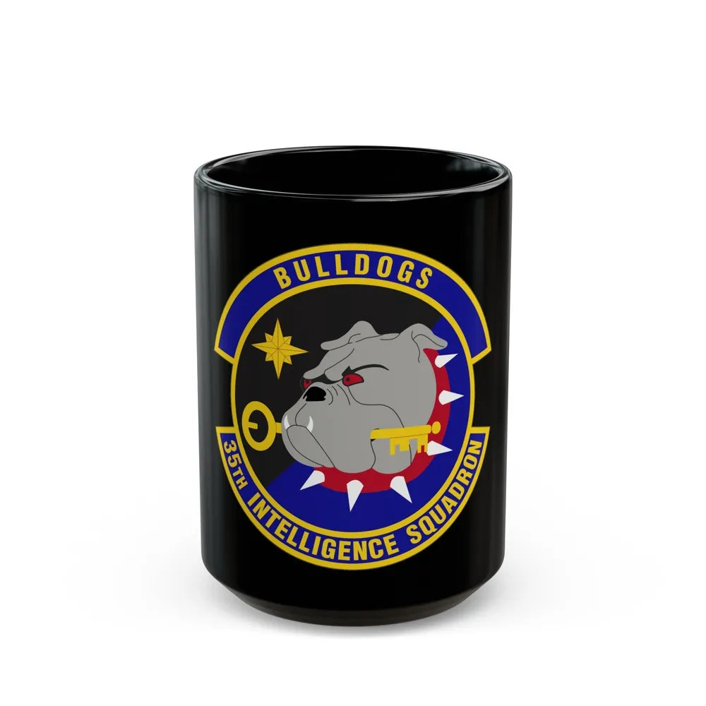 35 Intelligence Squadron AFISRA (U.S. Air Force) Black Coffee Mug-15oz-Go Mug Yourself