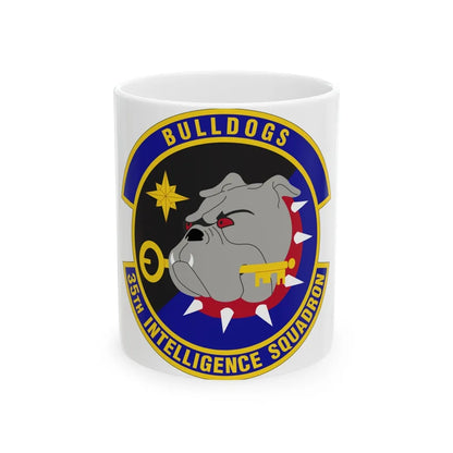 35 Intelligence Squadron AFISRA (U.S. Air Force) White Coffee Mug-11oz-Go Mug Yourself