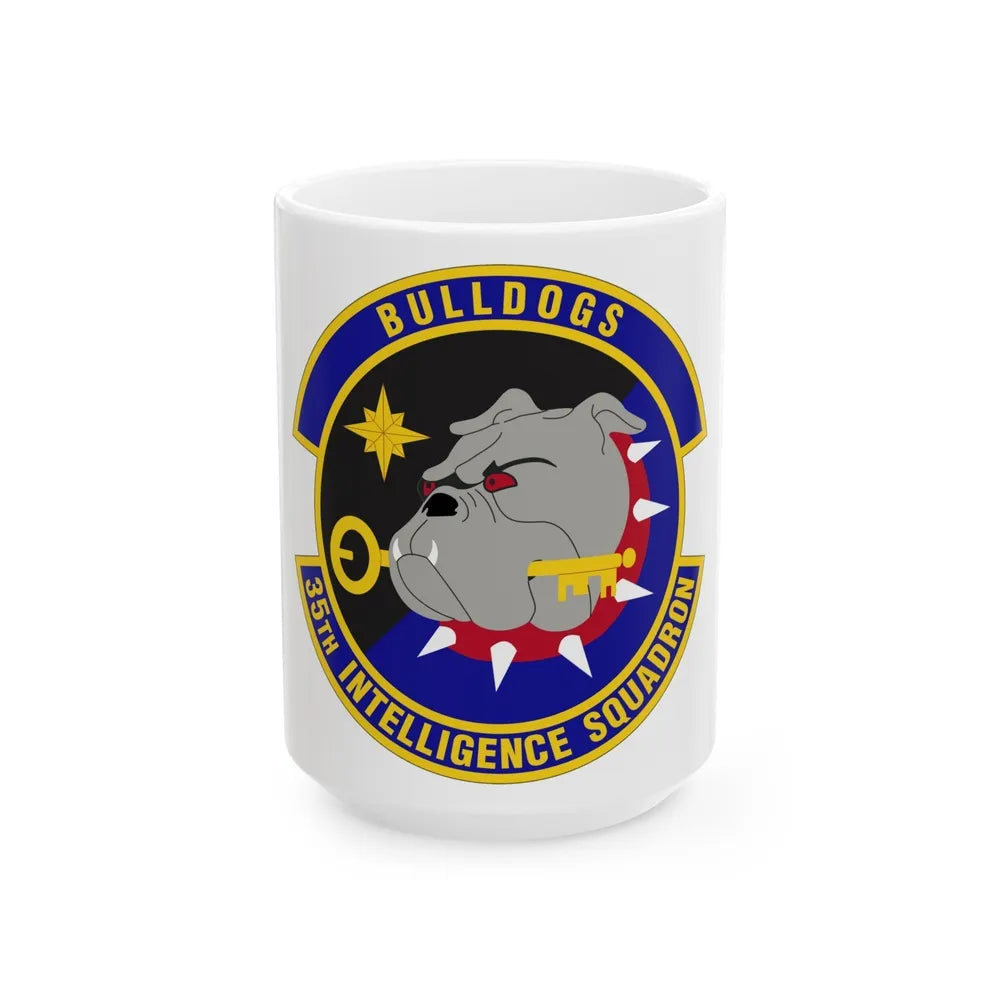 35 Intelligence Squadron AFISRA (U.S. Air Force) White Coffee Mug-15oz-Go Mug Yourself