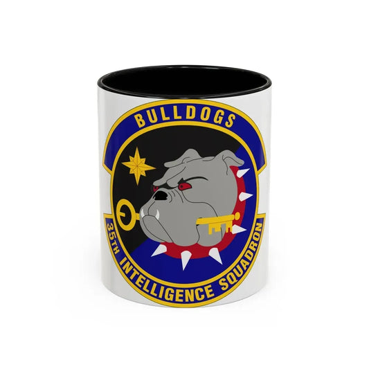 35 Intelligence Squadron AFISRA (U.S. Air Force) Accent Coffee Mug 11oz Black - Go Mug Yourself