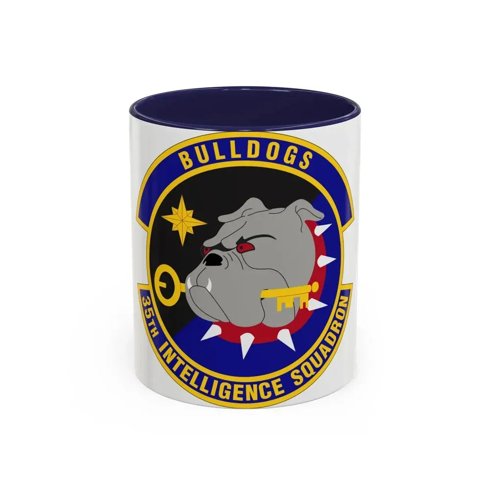 35 Intelligence Squadron AFISRA (U.S. Air Force) Accent Coffee Mug 11oz Navy - Go Mug Yourself