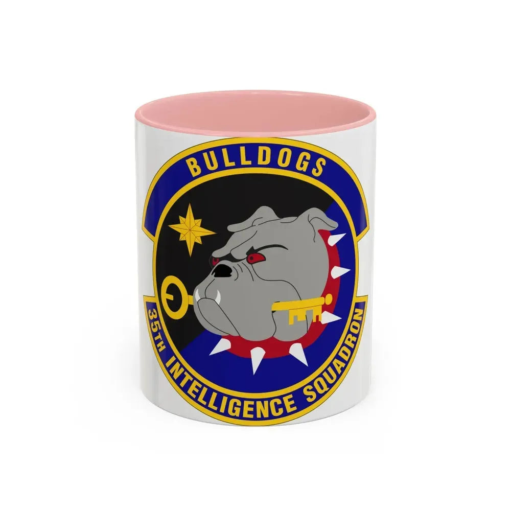 35 Intelligence Squadron AFISRA (U.S. Air Force) Accent Coffee Mug 11oz Pink - Go Mug Yourself