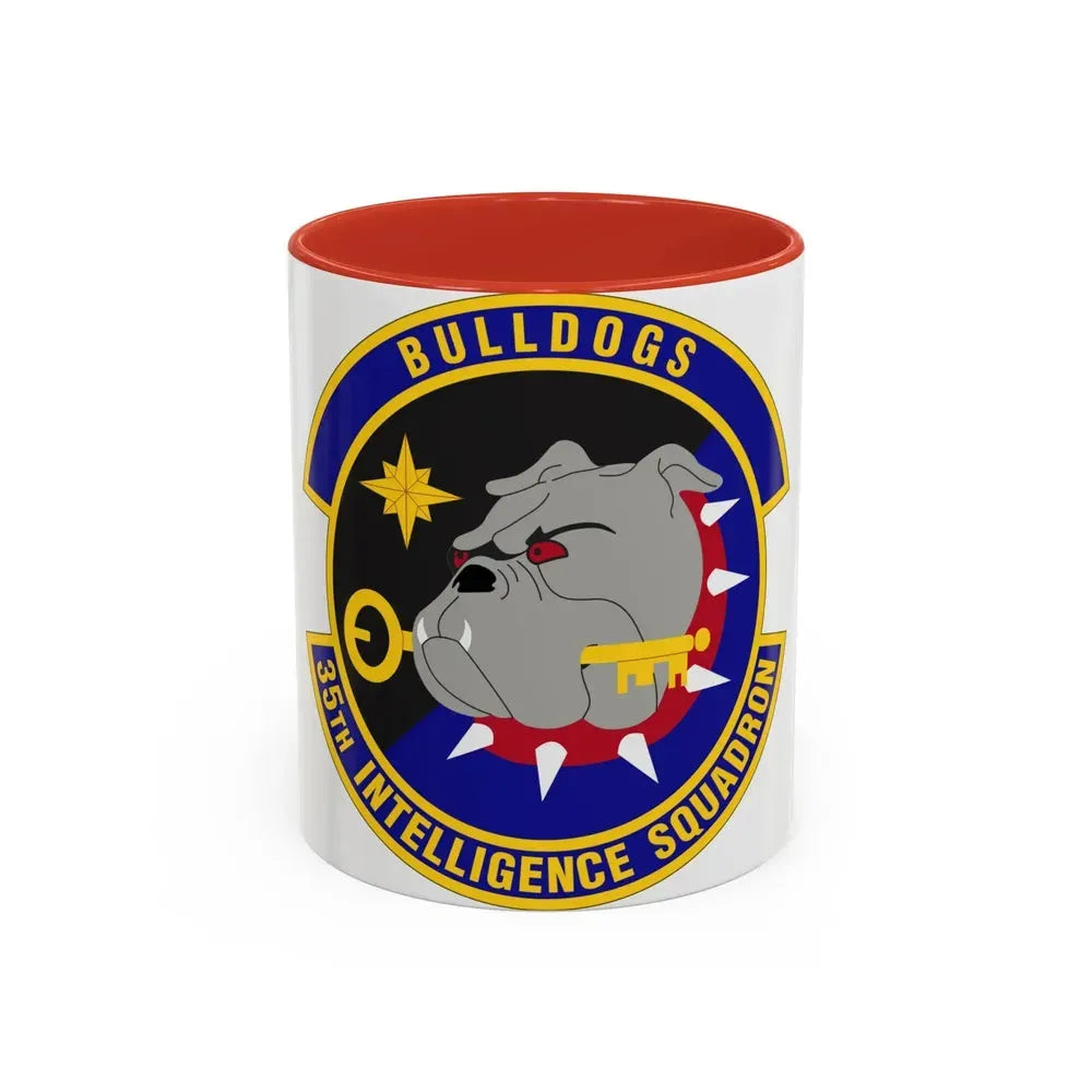 35 Intelligence Squadron AFISRA (U.S. Air Force) Accent Coffee Mug 11oz Red - Go Mug Yourself