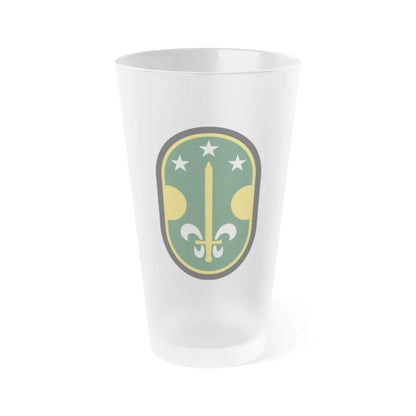 35 Military Police Brigade (U.S. Army) Frosted Pint Glass 16oz-Go Mug Yourself