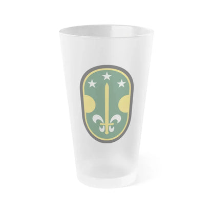 35 Military Police Brigade (U.S. Army) Frosted Pint Glass 16oz Default Title - Go Mug Yourself