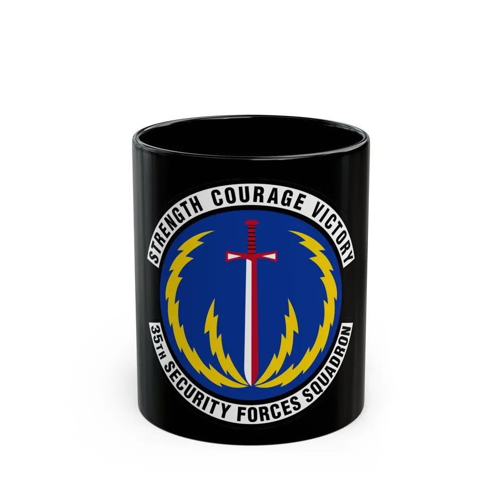 35 Security Forces Squadron PACAF (U.S. Air Force) Black Coffee Mug-11oz-Go Mug Yourself