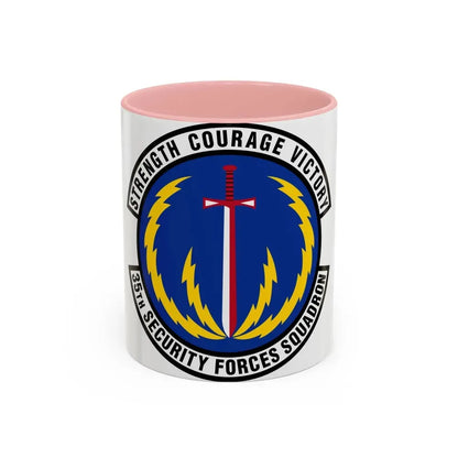35 Security Forces Squadron PACAF (U.S. Air Force) Accent Coffee Mug 11oz Pink - Go Mug Yourself