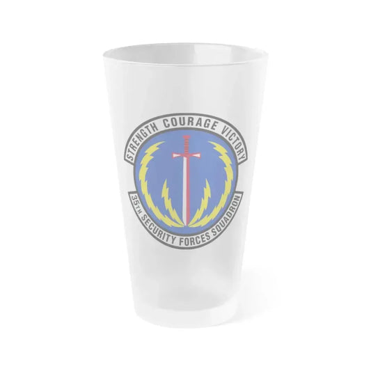 35 Security Forces Squadron PACAF (U.S. Air Force) Frosted Pint Glass 16oz 16oz Frosted - Go Mug Yourself