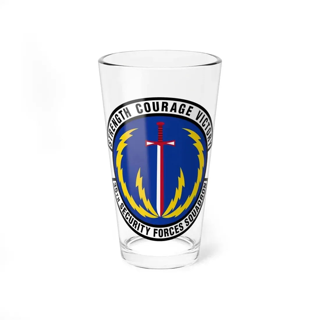 35 Security Forces Squadron PACAF (U.S. Air Force) Pint Glass 16oz 16oz - Go Mug Yourself
