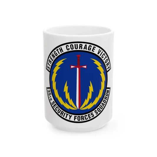 35 Security Forces Squadron PACAF (U.S. Air Force) White Coffee Mug 15oz - Go Mug Yourself