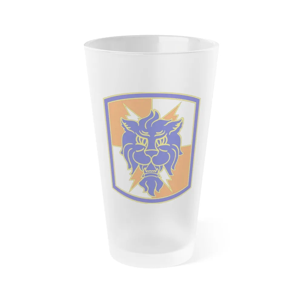 35 Signal Brigade 2 (U.S. Army) Frosted Pint Glass 16oz-Go Mug Yourself