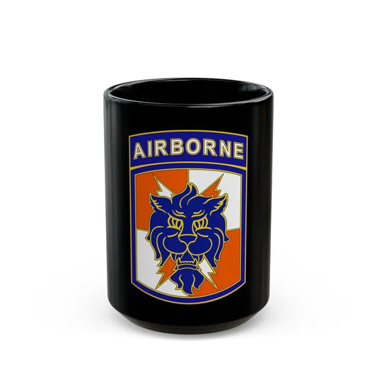 35 Signal Brigade (U.S. Army) Black Coffee Mug-15oz-Go Mug Yourself