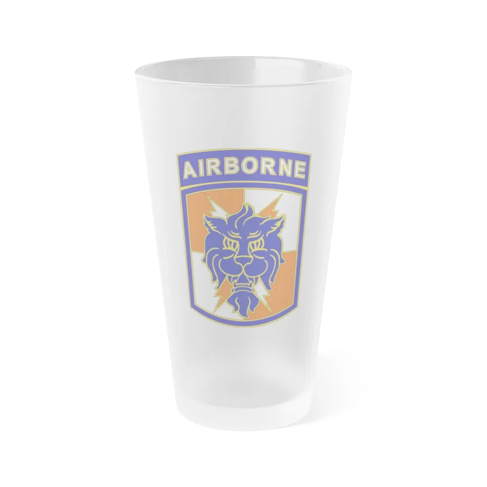 35 Signal Brigade (U.S. Army) Frosted Pint Glass 16oz-Go Mug Yourself