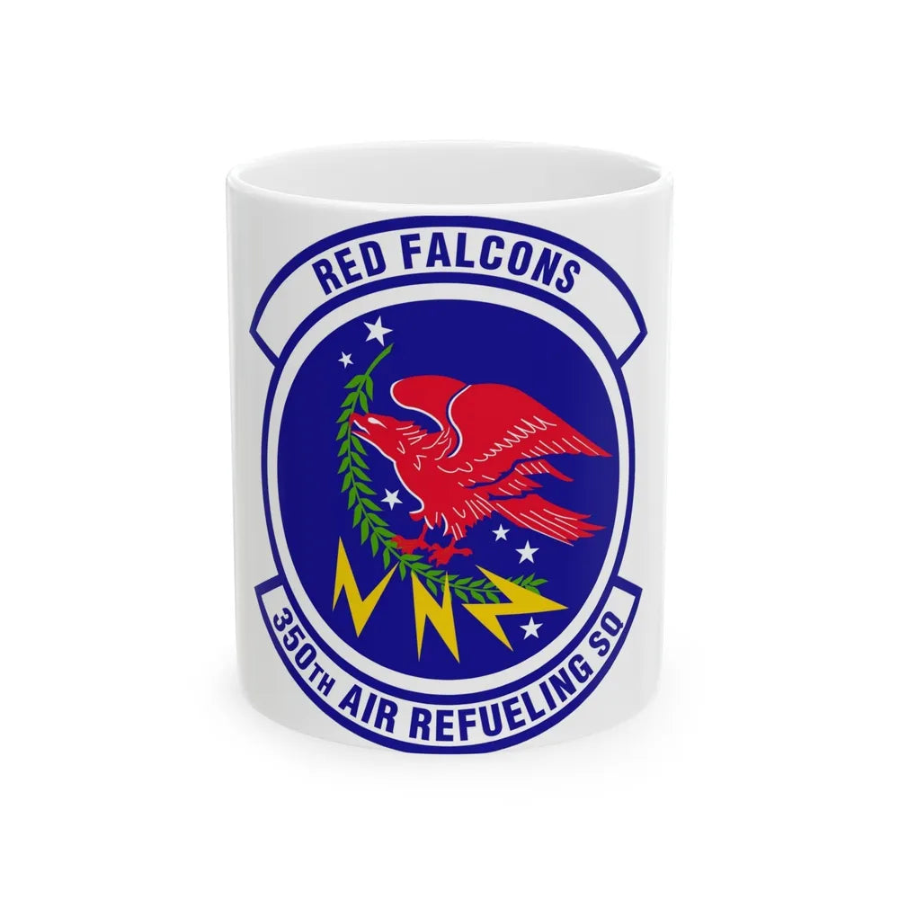 350 Air Refueling Squadron AMC (U.S. Air Force) White Coffee Mug-11oz-Go Mug Yourself