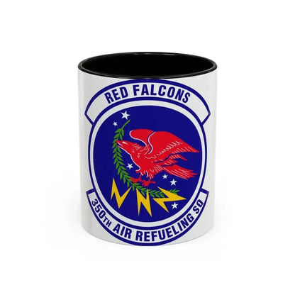 350 Air Refueling Squadron AMC (U.S. Air Force) Accent Coffee Mug 11oz Black - Go Mug Yourself