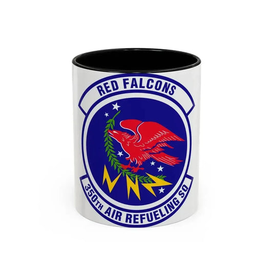 350 Air Refueling Squadron AMC (U.S. Air Force) Accent Coffee Mug 11oz Black - Go Mug Yourself