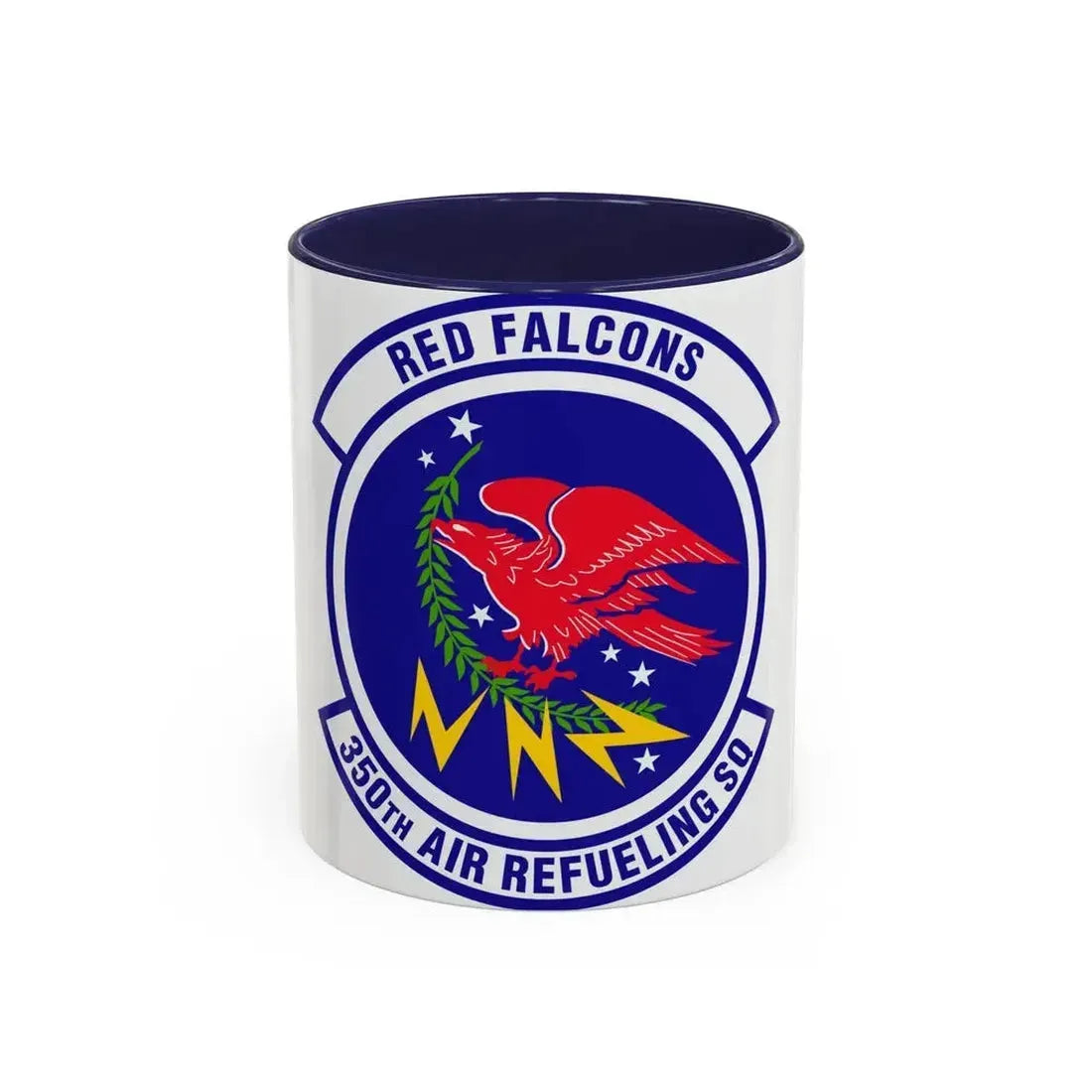350 Air Refueling Squadron AMC (U.S. Air Force) Accent Coffee Mug 11oz Navy - Go Mug Yourself