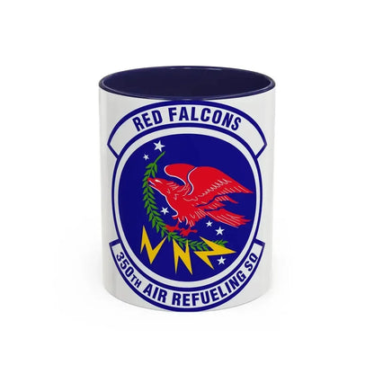 350 Air Refueling Squadron AMC (U.S. Air Force) Accent Coffee Mug 11oz Navy - Go Mug Yourself