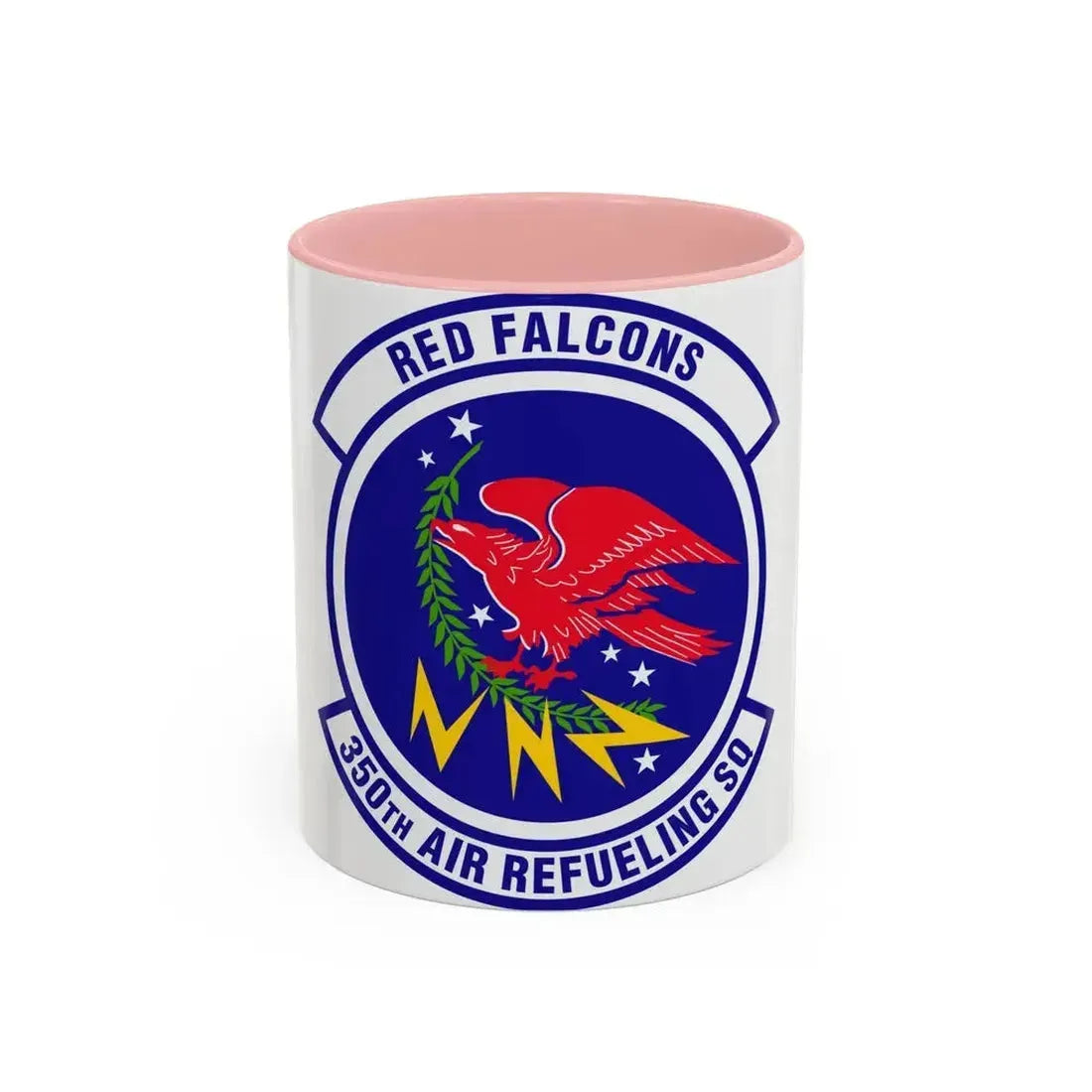 350 Air Refueling Squadron AMC (U.S. Air Force) Accent Coffee Mug 11oz Pink - Go Mug Yourself