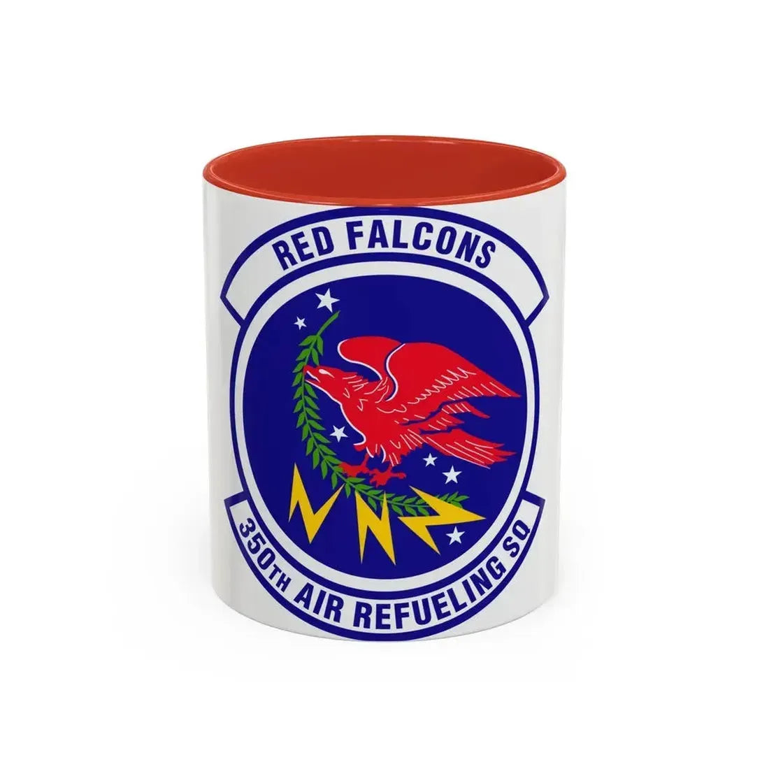 350 Air Refueling Squadron AMC (U.S. Air Force) Accent Coffee Mug 11oz Red - Go Mug Yourself
