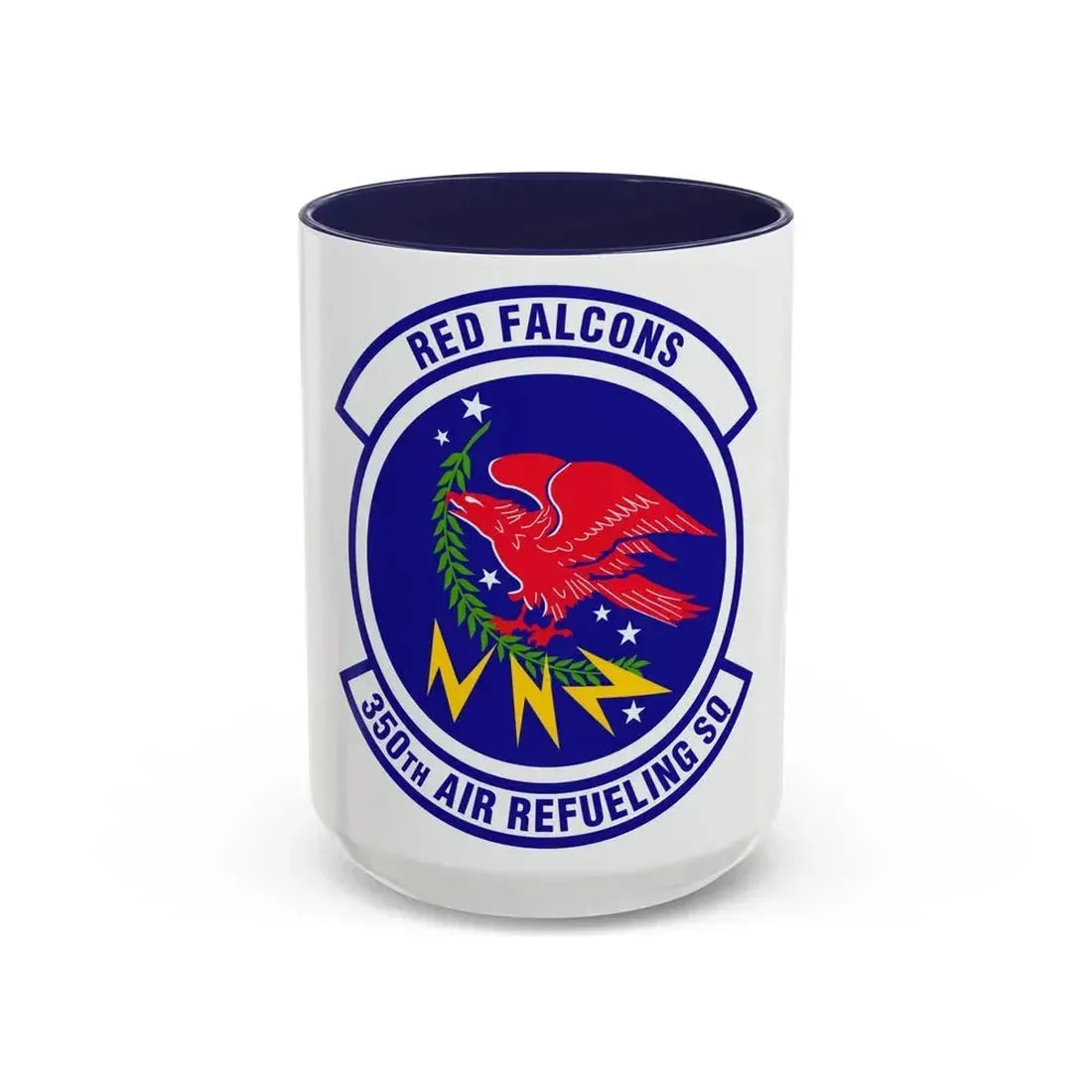 350 Air Refueling Squadron AMC (U.S. Air Force) Accent Coffee Mug 15oz Navy - Go Mug Yourself