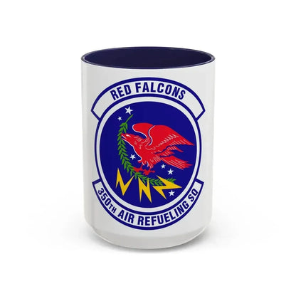 350 Air Refueling Squadron AMC (U.S. Air Force) Accent Coffee Mug 15oz Navy - Go Mug Yourself