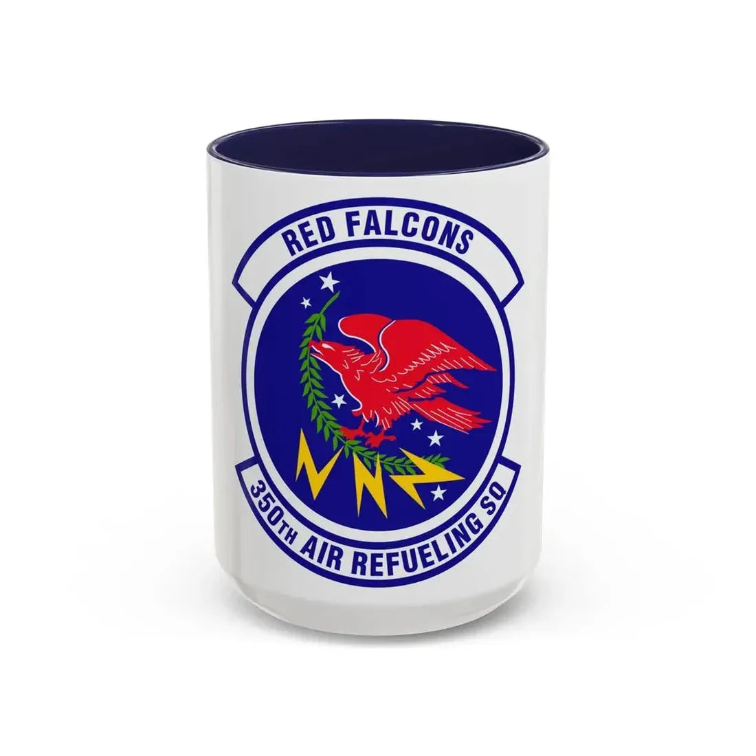 350 Air Refueling Squadron AMC (U.S. Air Force) Accent Coffee Mug 15oz Navy - Go Mug Yourself