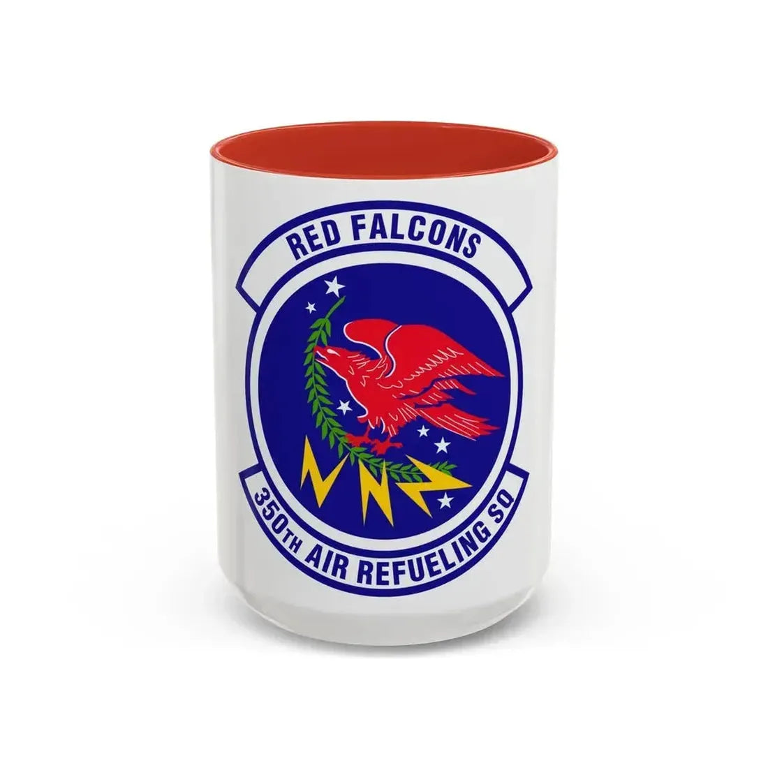 350 Air Refueling Squadron AMC (U.S. Air Force) Accent Coffee Mug 15oz Red - Go Mug Yourself