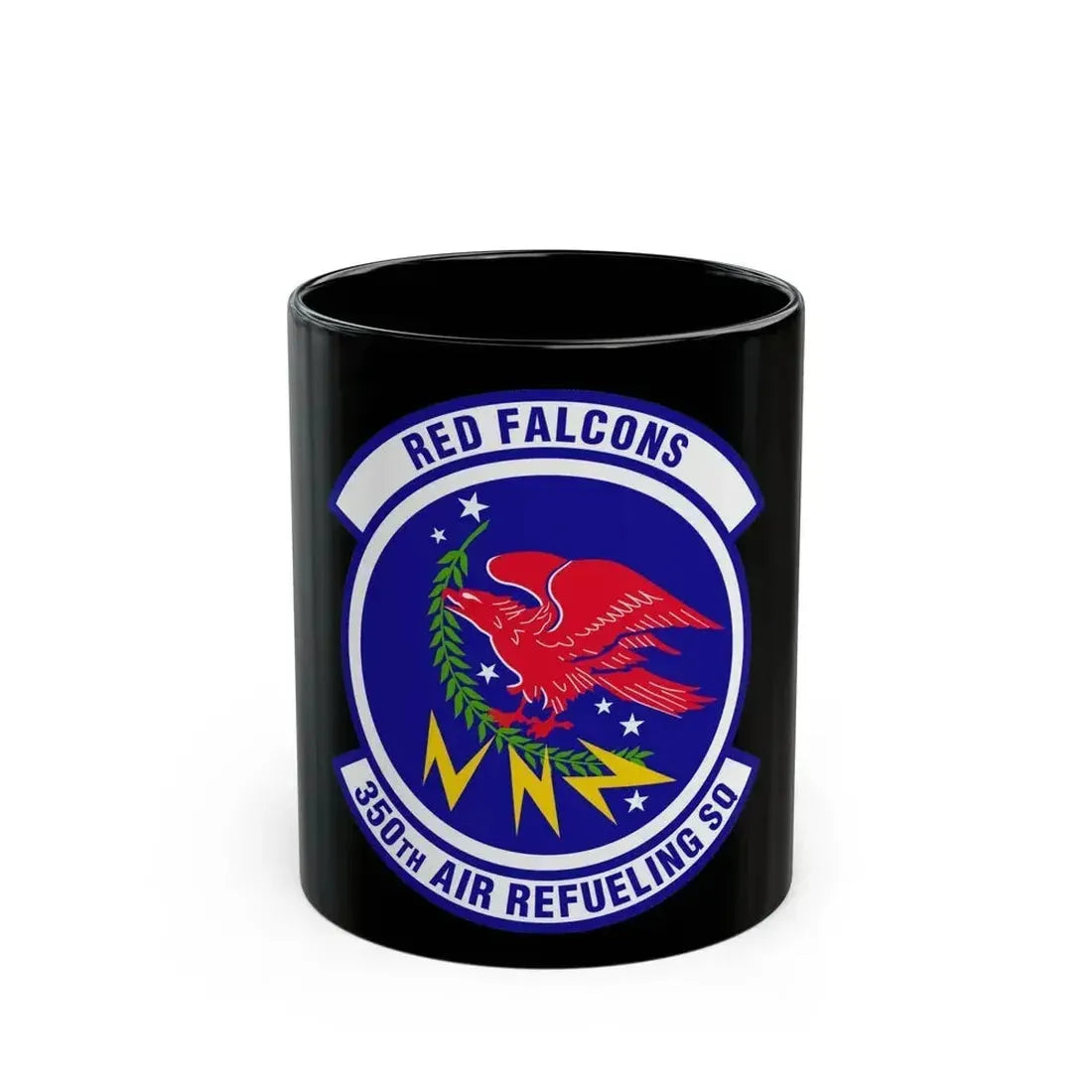350 Air Refueling Squadron AMC (U.S. Air Force) Black Coffee Mug 11oz - Go Mug Yourself