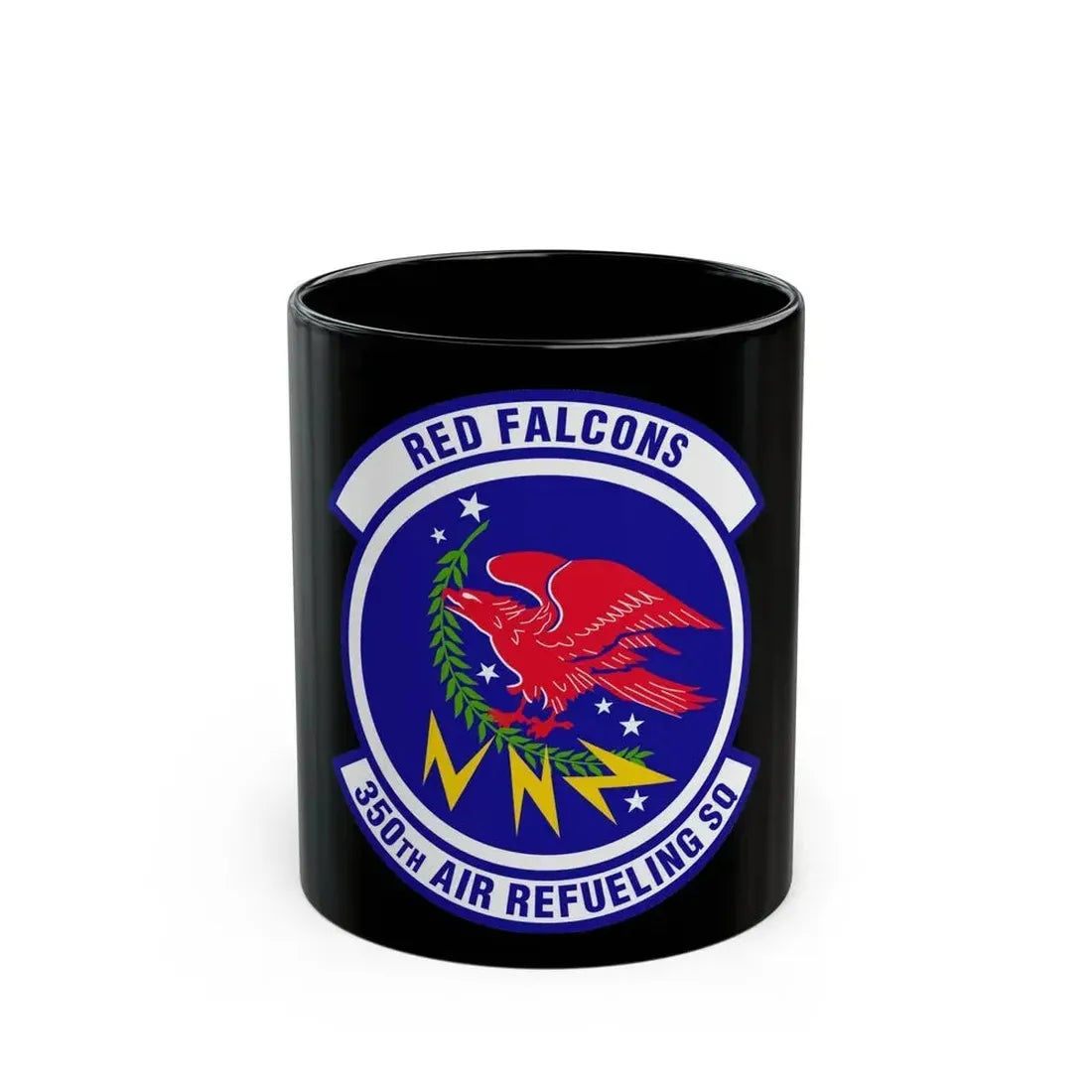 350 Air Refueling Squadron AMC (U.S. Air Force) Black Coffee Mug 11oz - Go Mug Yourself