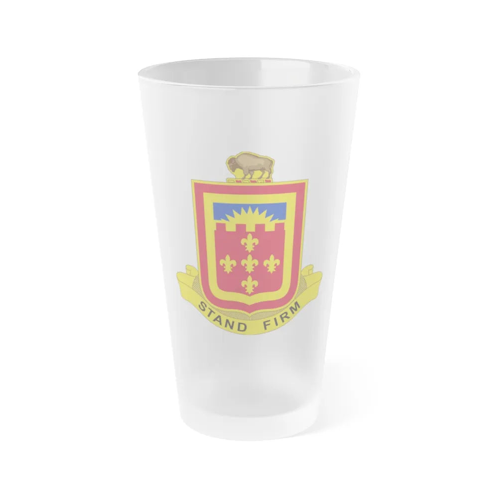 350 Armored Field Artillery Battalion (U.S. Army) Frosted Pint Glass 16oz-Go Mug Yourself