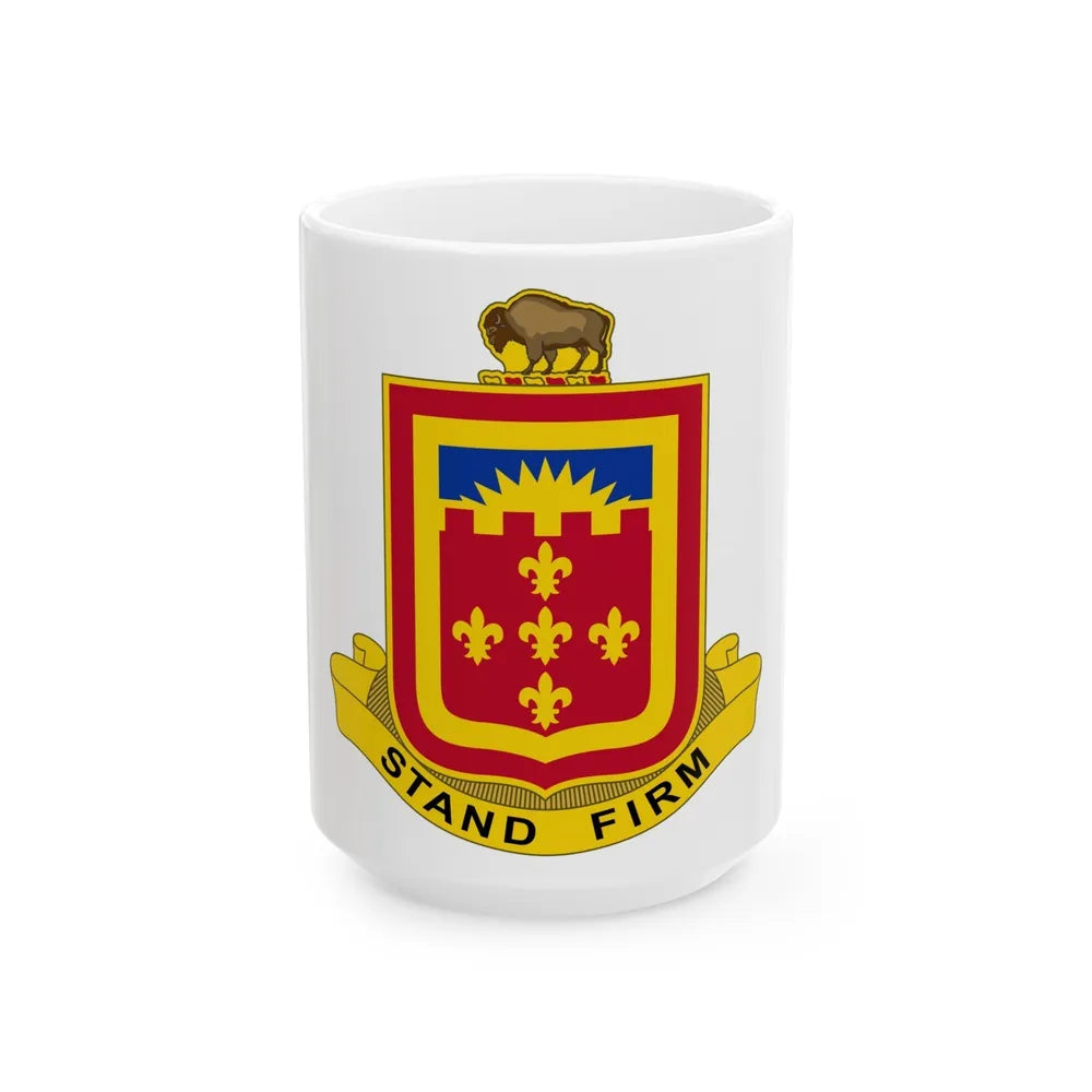 350 Armored Field Artillery Battalion (U.S. Army) White Coffee Mug-15oz-Go Mug Yourself