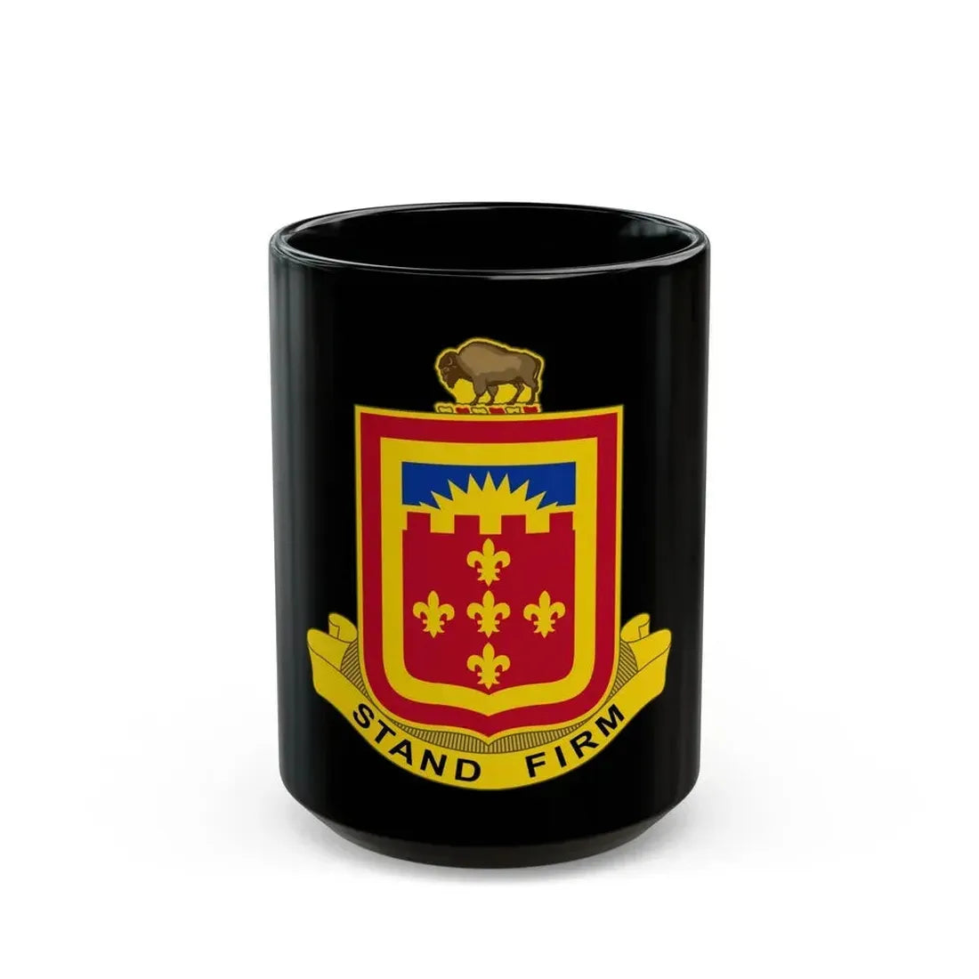 350 Armored Field Artillery Battalion (U.S. Army) Black Coffee Mug 15oz - Go Mug Yourself