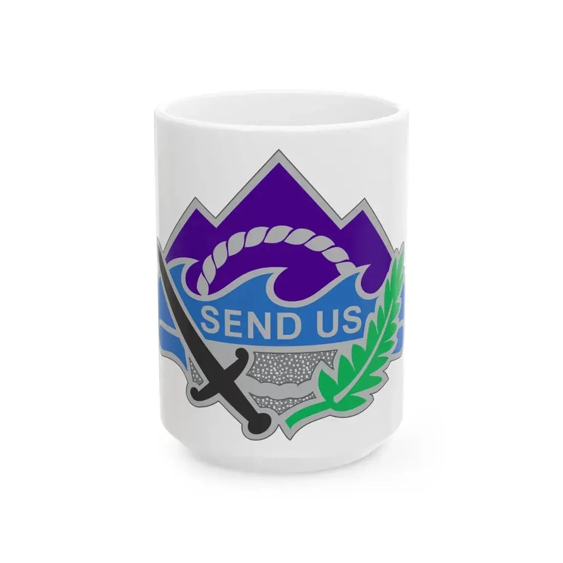 350 Civil Affairs Command 2 (U.S. Army) White Coffee Mug 15oz - Go Mug Yourself