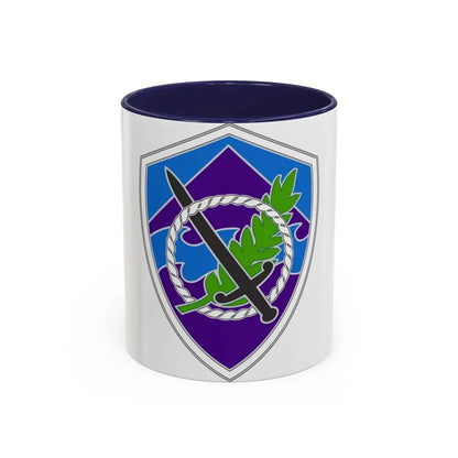 350 Civil Affairs Command 3 (U.S. Army) Accent Coffee Mug 11oz Navy - Go Mug Yourself