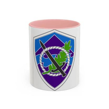 350 Civil Affairs Command 3 (U.S. Army) Accent Coffee Mug 11oz Pink - Go Mug Yourself