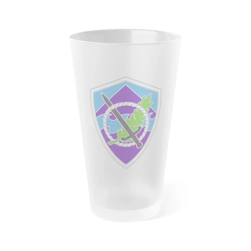350 Civil Affairs Command 3 (U.S. Army) Frosted Pint Glass 16oz Default Title - Go Mug Yourself