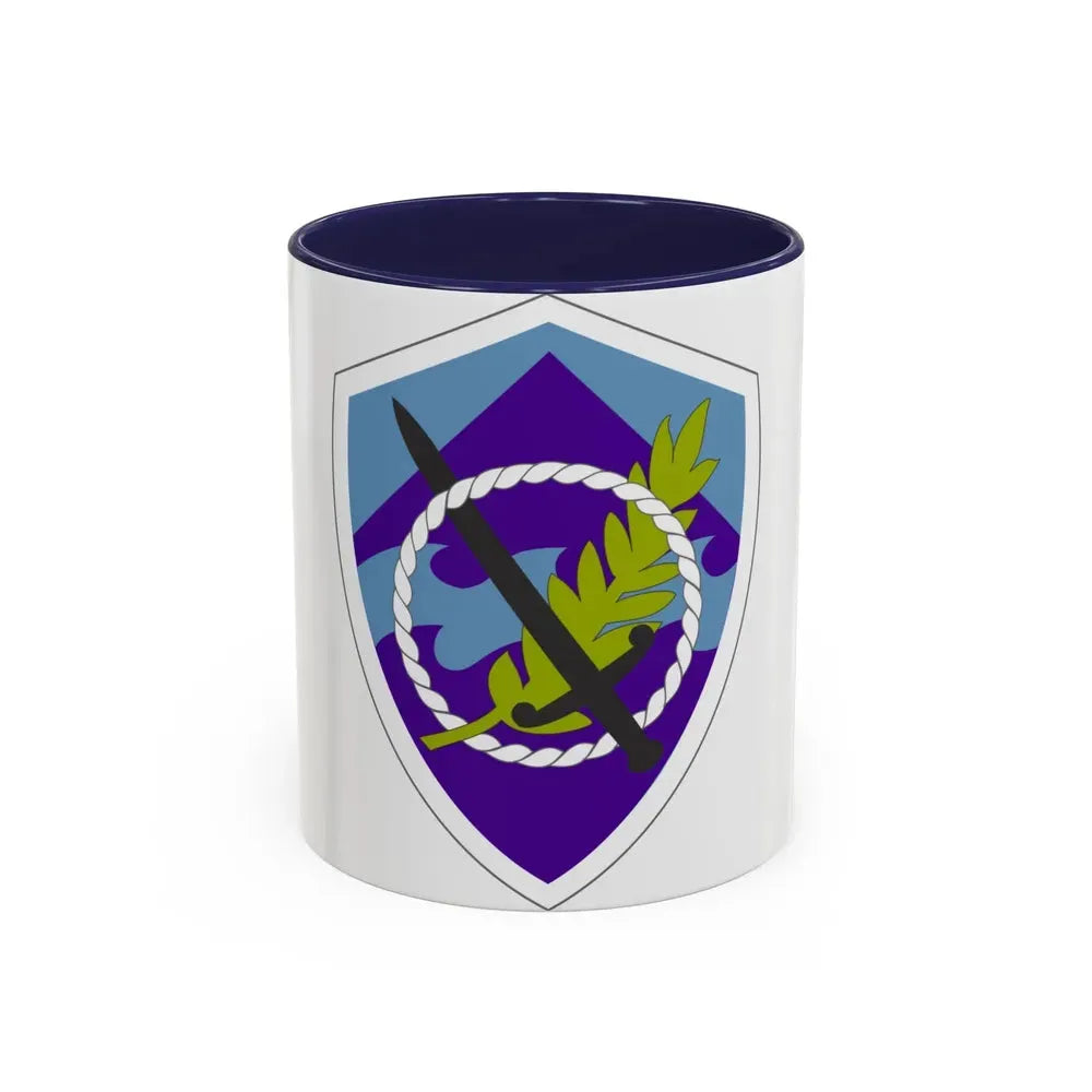 350 Civil Affairs Command (U.S. Army) Accent Coffee Mug 11oz Navy - Go Mug Yourself