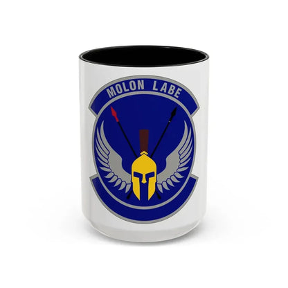 350 Special Warfare Training Squadron AETC (U.S. Air Force) Accent Coffee Mug 15oz Black - Go Mug Yourself