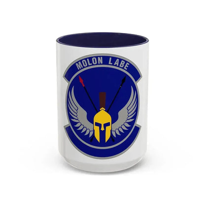 350 Special Warfare Training Squadron AETC (U.S. Air Force) Accent Coffee Mug 15oz Navy - Go Mug Yourself