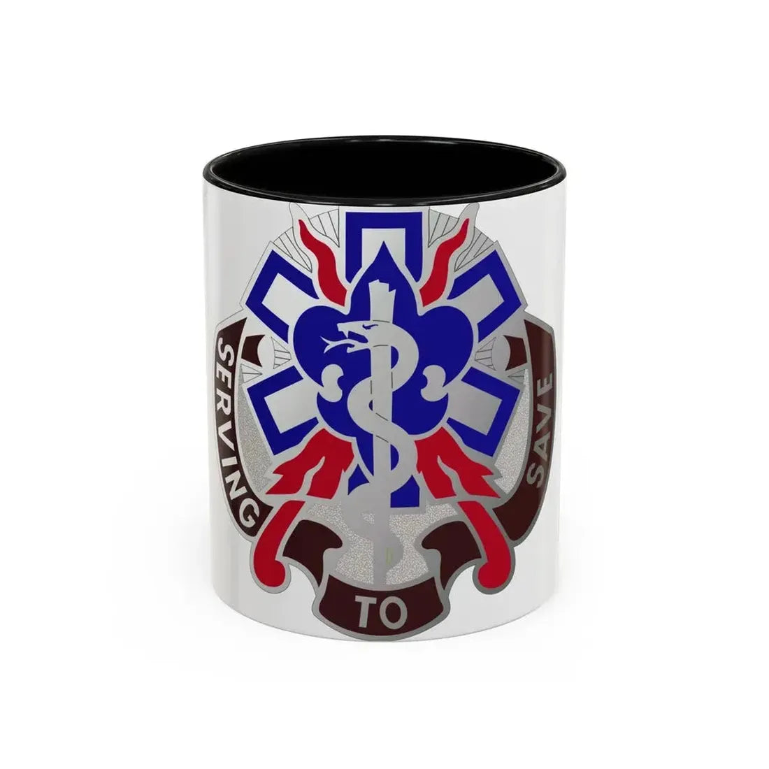 350 Surgical Hospital (U.S. Army) Accent Coffee Mug 11oz Black - Go Mug Yourself