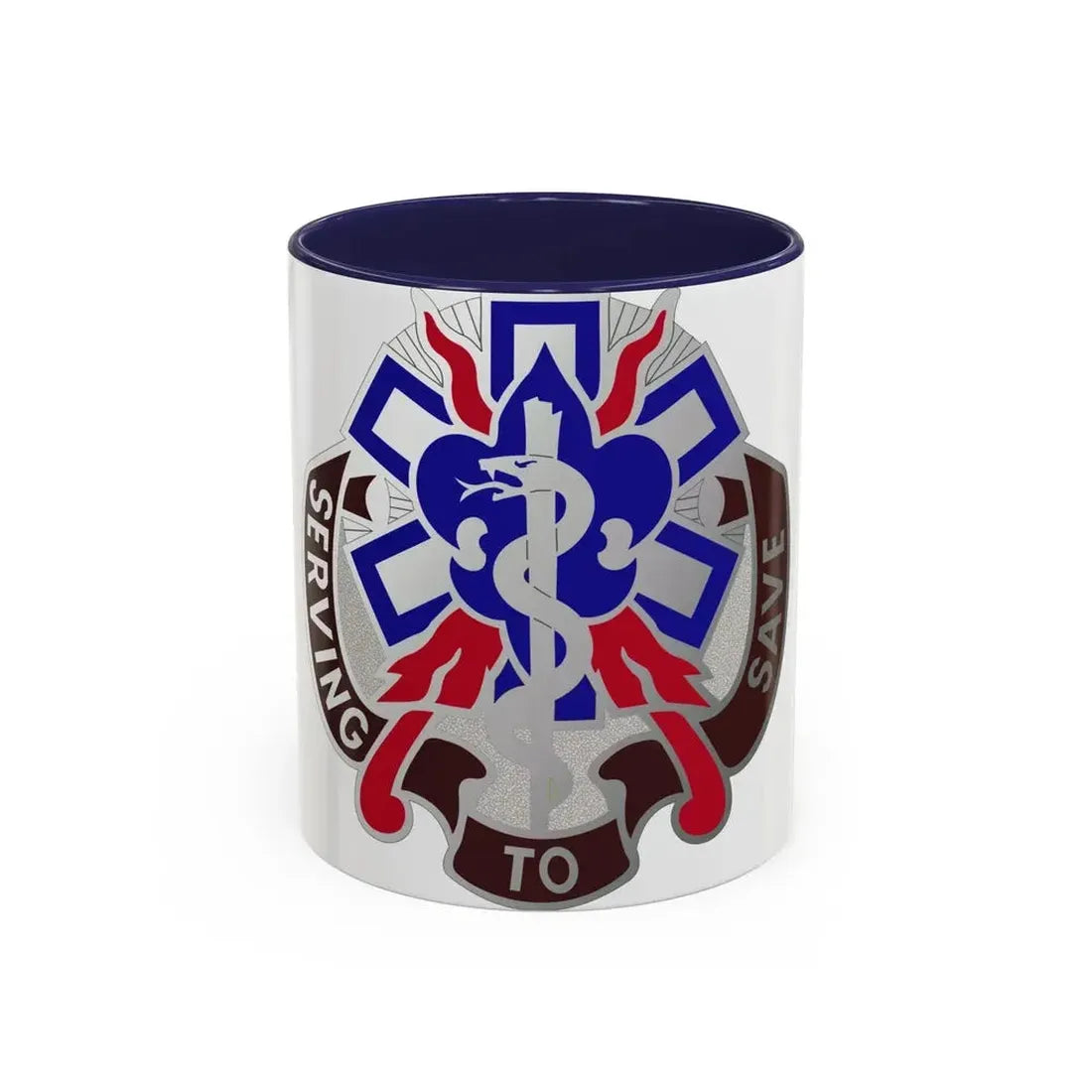 350 Surgical Hospital (U.S. Army) Accent Coffee Mug 11oz Navy - Go Mug Yourself