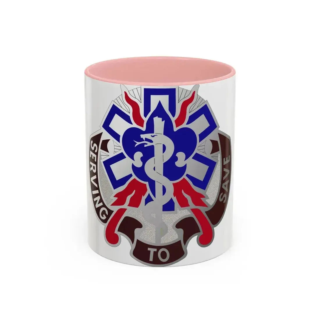 350 Surgical Hospital (U.S. Army) Accent Coffee Mug 11oz Pink - Go Mug Yourself