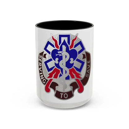 350 Surgical Hospital (U.S. Army) Accent Coffee Mug 15oz Black - Go Mug Yourself