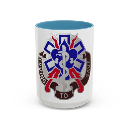350 Surgical Hospital (U.S. Army) Accent Coffee Mug 15oz Light Blue - Go Mug Yourself